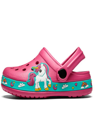 High Quality EU 24-EU27 Unicorn Cute Beach Water clogs EVA material Wear resistant and non-slip kids clogs